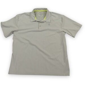 Loco Skailz Shirt Mens Large Gray Vented Mesh  Polo‎ Performance Fishing Beach